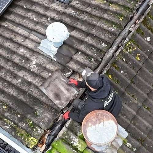 Een dakrenovatie bij oud pannendak in Fijnaart
